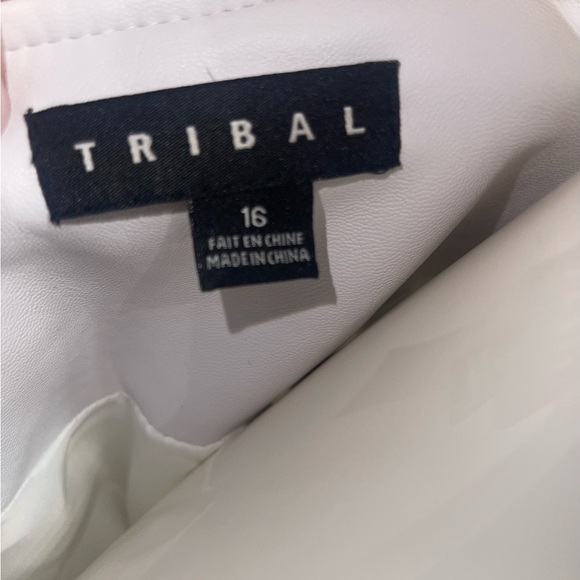 NWOT Tribal vegan bone leather mesh accents jacket - Picture 8 of 11